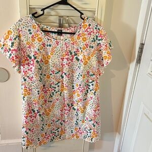 SHEIN Floral Print Blouse - Multicolor